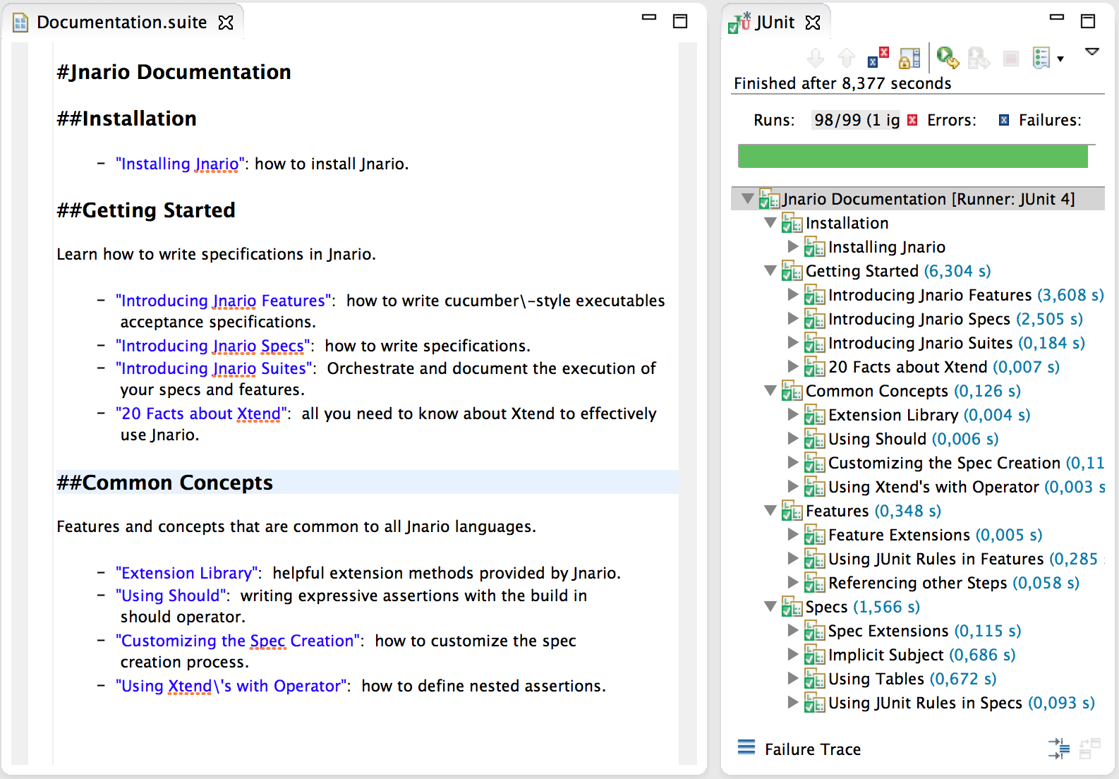 Overview suite of the Jnario documentation.